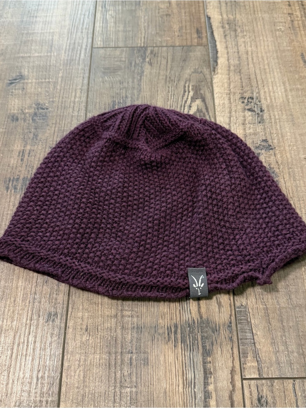 Ibex Beanie Wool Cashmere Blend Purple One Size